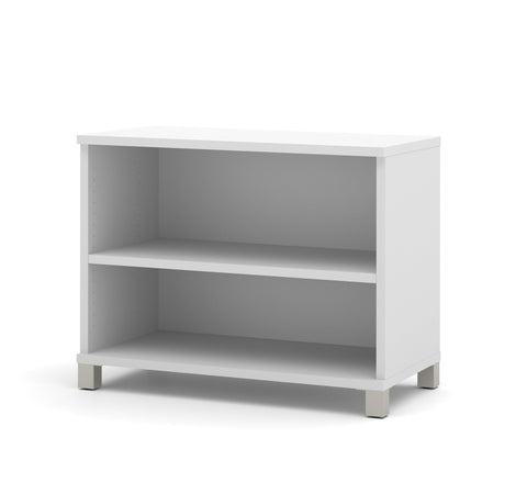 71" Modern White Executive Desk with Privacy Panel