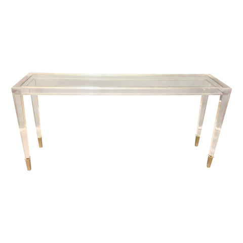 BASSEUX ACRYLIC CONSOLE TABLE